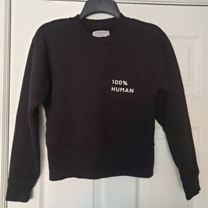 Everlane 100% Human black sweatshirt